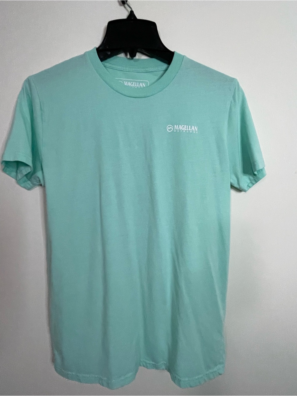 Magellan Outdoors Mint Green Dog Graphic Tee with Black Dog & Pink Bow - Picture 2 of 5